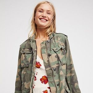 Free people not your brothers camo jacket medium